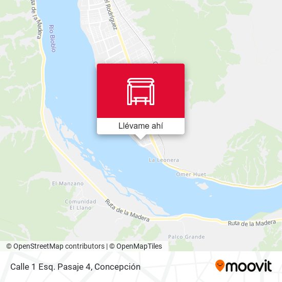 Mapa de Calle 1 Esq. Pasaje 4