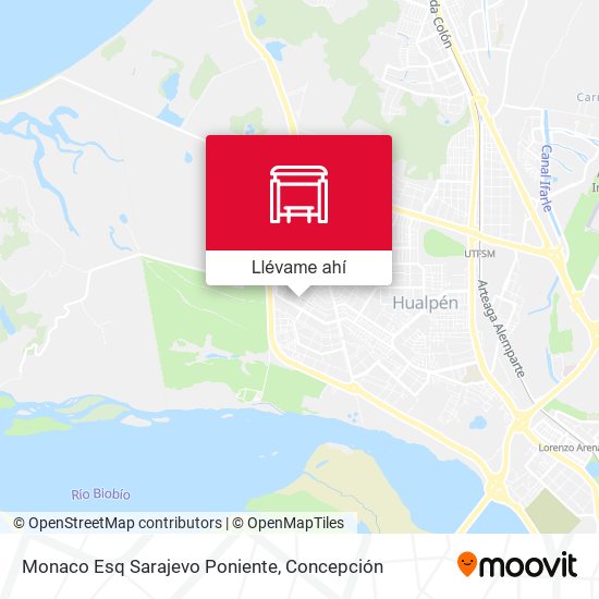 Mapa de Monaco Esq Sarajevo  Poniente