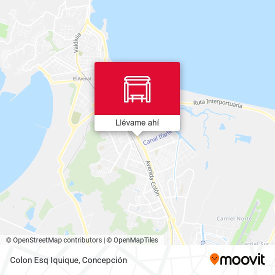 Mapa de Colon Esq Iquique