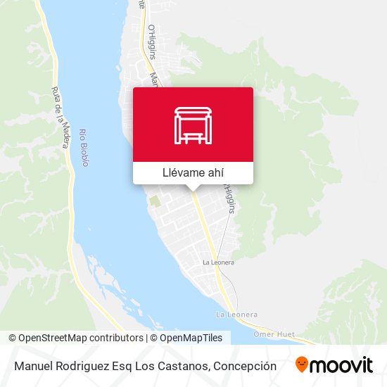 Mapa de Manuel Rodriguez Esq Los Castanos