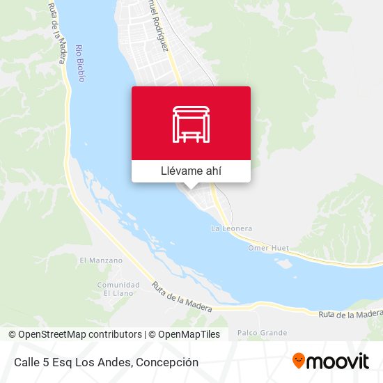 Mapa de Calle 5 Esq Los Andes