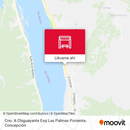 Mapa de Cno. A Chiguayante Esq Las Palmas  Poniente