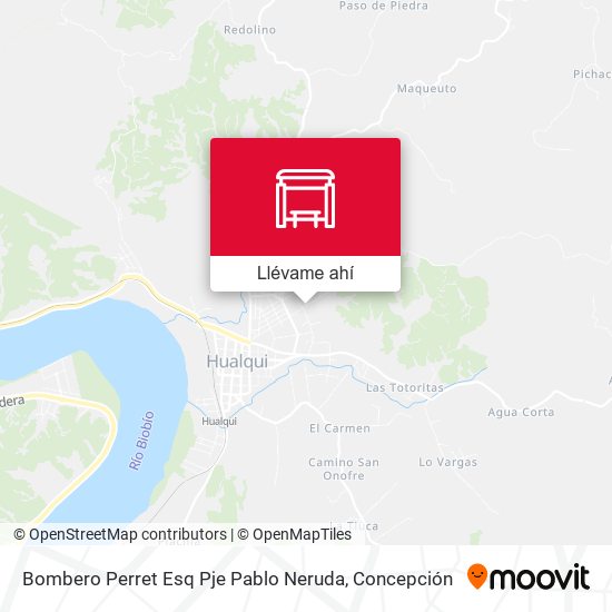 Mapa de Bombero Perret Esq Pje Pablo Neruda