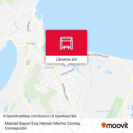 Mapa de Manuel Bayon Esq Hernan Merino Correa