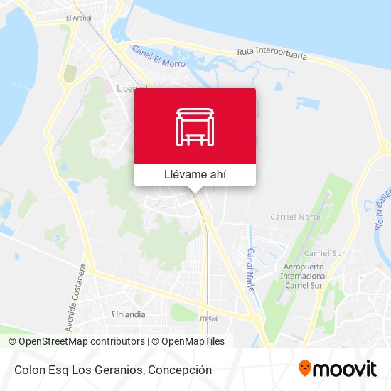 Mapa de Colon Esq Los Geranios