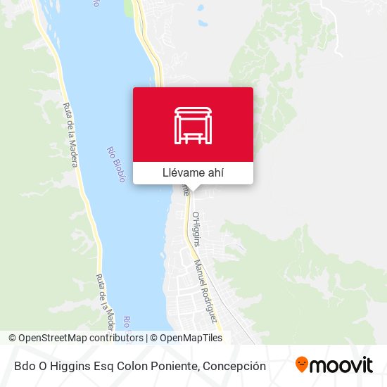 Mapa de Bdo  O Higgins Esq Colon  Poniente
