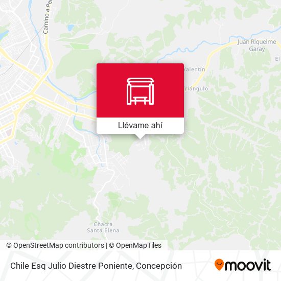 Mapa de Chile Esq Julio Diestre  Poniente