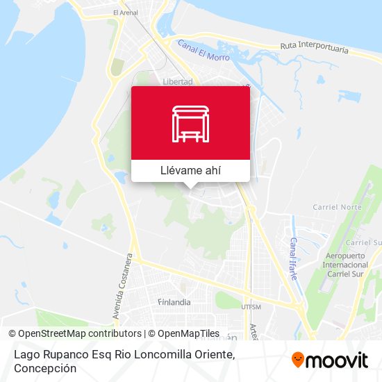 Mapa de Lago Rupanco Esq Rio Loncomilla  Oriente