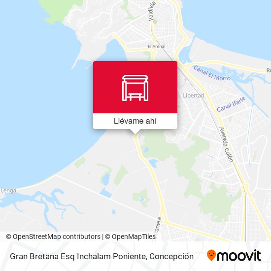 Mapa de Gran Bretana Esq Inchalam  Poniente