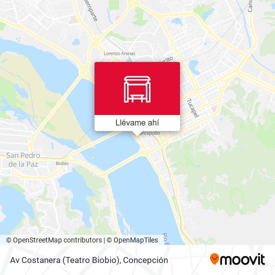 Mapa de Av Costanera (Teatro Biobio)