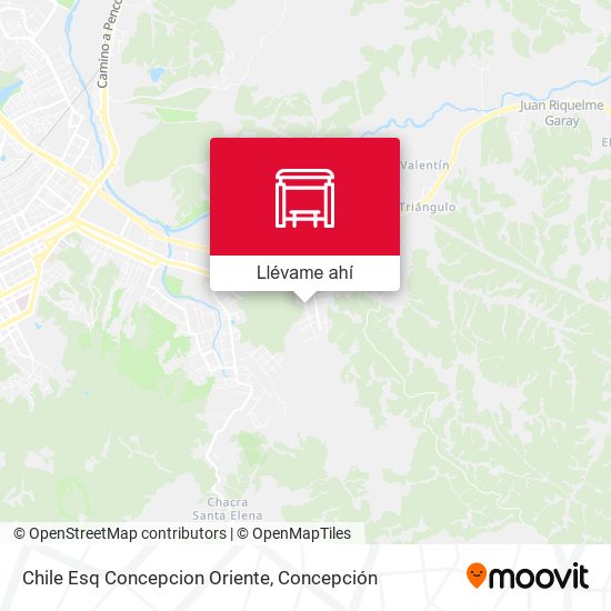 Mapa de Chile Esq Concepcion  Oriente