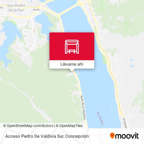 Mapa de Acceso Pedro De Valdivia Sur