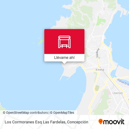 Mapa de Los Cormoranes Esq Las Fardelas