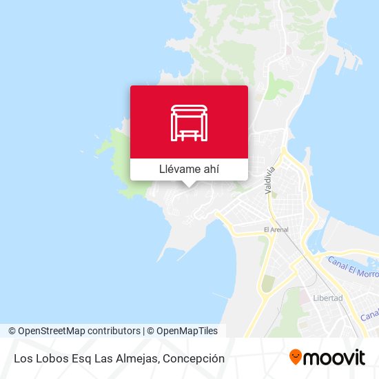 Cómo llegar a Los Lobos - Las Almejas en Talcahuano en Autobús o Tren?