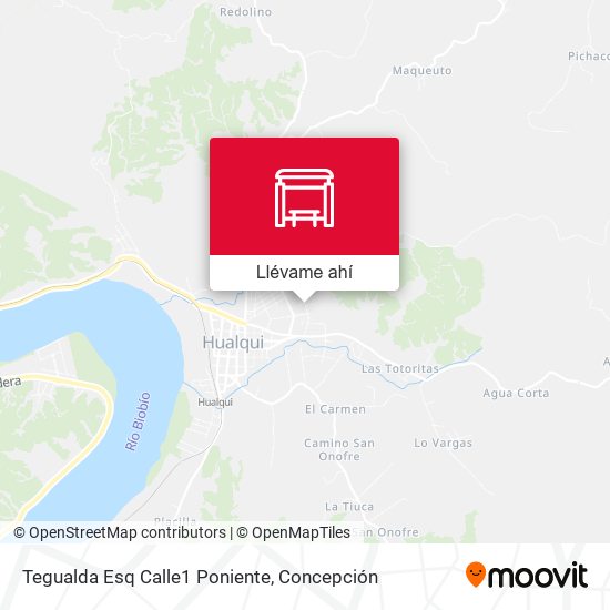 Mapa de Tegualda Esq Calle1  Poniente