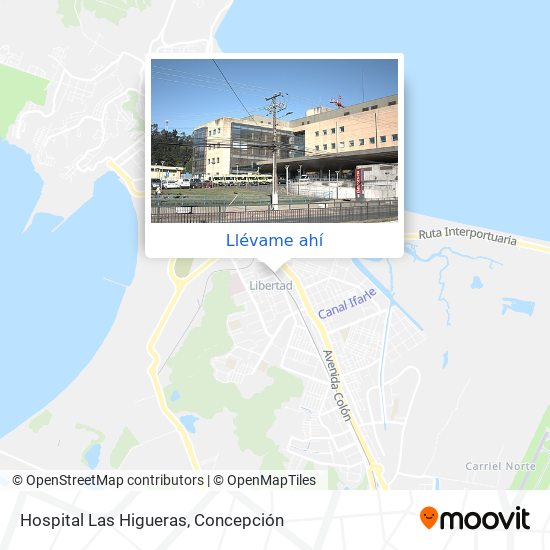 Cómo llegar a Hospital Las Higueras en Talcahuano en Autobús o Tren?