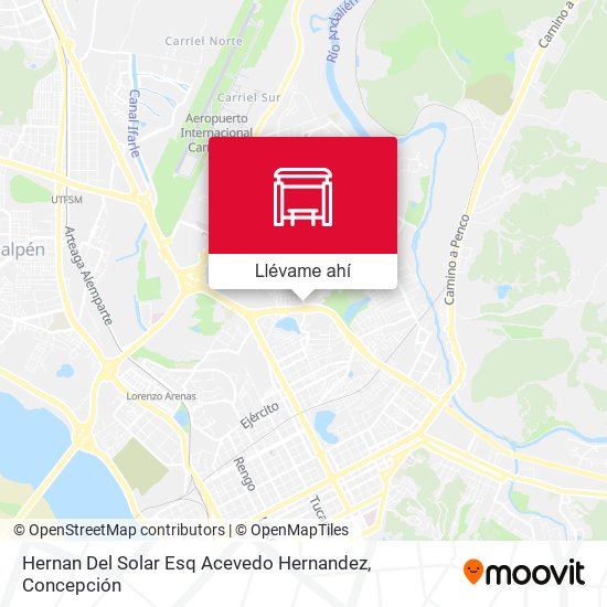 Mapa de Hernan Del Solar Esq Acevedo Hernandez