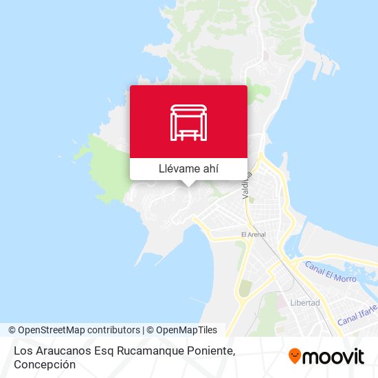 Mapa de Los Araucanos Esq Rucamanque  Poniente