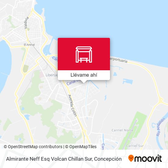 Mapa de Almirante Neff Esq Volcan Chillan  Sur