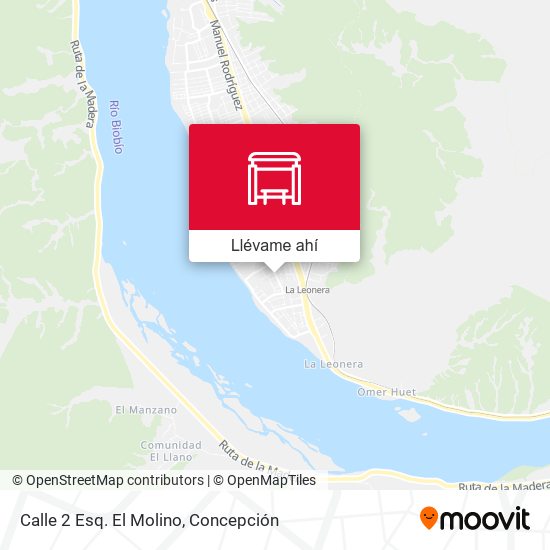 Mapa de Calle 2 Esq. El Molino