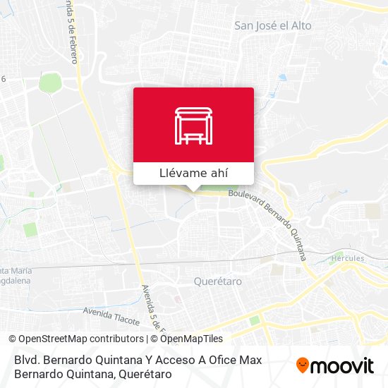 Cómo llegar a Blvd. Bernardo Quintana Y Acceso A Ofice Max Bernardo  Quintana en Santiago De Querétaro en Autobús?