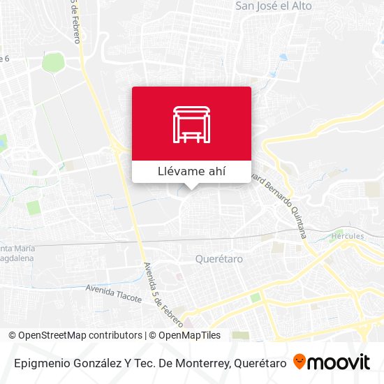 Cómo llegar a Epigmenio González Y Tec. De Monterrey en Santiago De  Querétaro en Autobús?