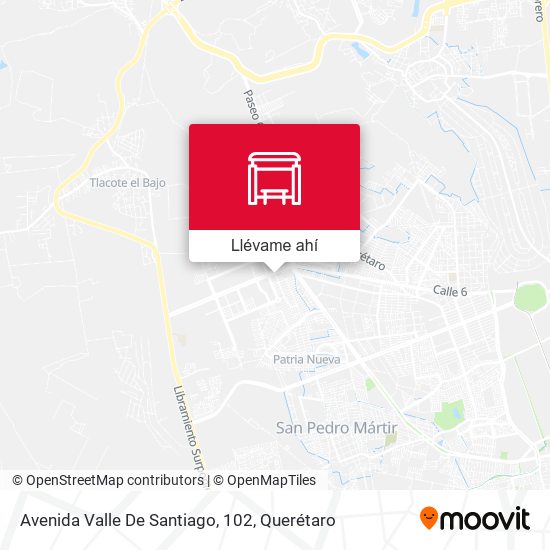 Mapa de Avenida Valle De Santiago, 102