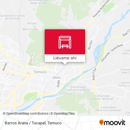 Mapa de Barros Arana / Tucapel