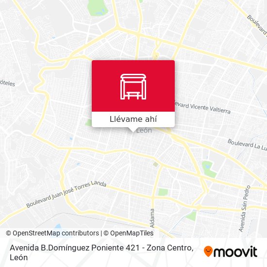 Mapa de Avenida B.Domínguez Poniente 421 - Zona Centro