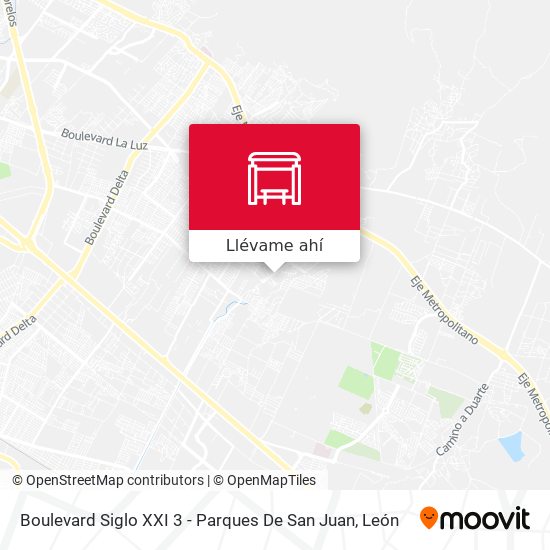 Mapa de Boulevard Siglo XXI 3 - Parques De San Juan