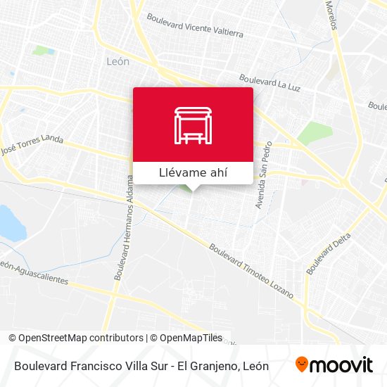 Mapa de Boulevard Francisco Villa Sur - El Granjeno