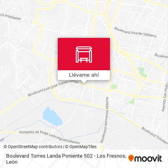 Mapa de Boulevard Torres Landa Poniente 502 - Los Fresnos