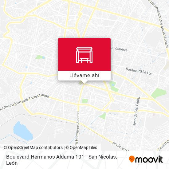 Mapa de Boulevard Hermanos Aldama 101 - San Nicolas