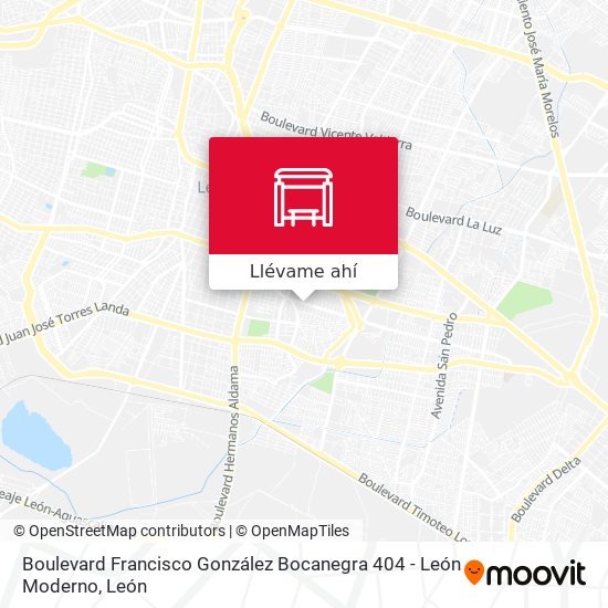 Mapa de Boulevard Francisco González Bocanegra 404 - León Moderno