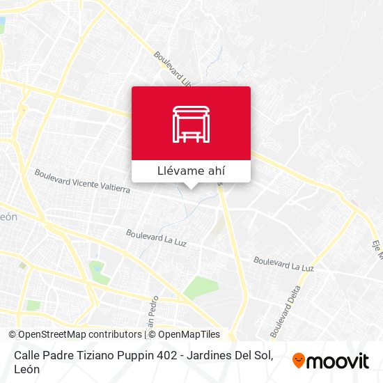 Mapa de Calle Padre Tiziano Puppin 402 - Jardines Del Sol