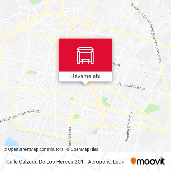 Mapa de Calle Calzada De Los Héroes 201 - Acropolis