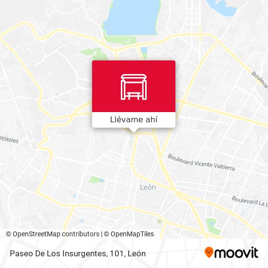 Mapa de Paseo De Los Insurgentes, 101