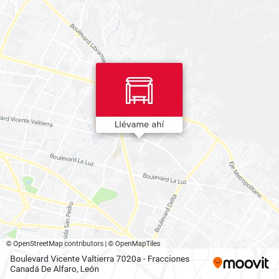 Mapa de Boulevard Vicente Valtierra 7020a -  Fracciones Canadá De Alfaro