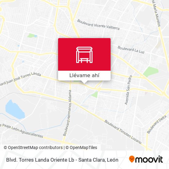 Mapa de Blvd. Torres Landa Oriente Lb -  Santa Clara