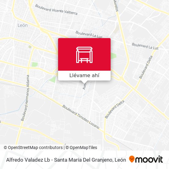 Mapa de Alfredo Valadez Lb -  Santa María Del Granjeno