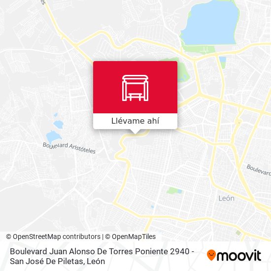 Mapa de Boulevard Juan Alonso De Torres Poniente 2940 - San José De Piletas