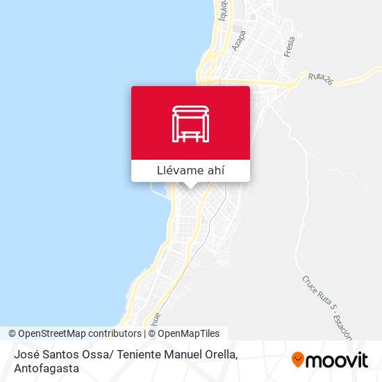 Mapa de José Santos Ossa/ Teniente Manuel Orella
