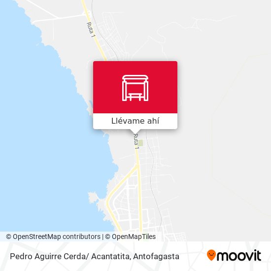 Mapa de Pedro Aguirre Cerda/ Acantatita