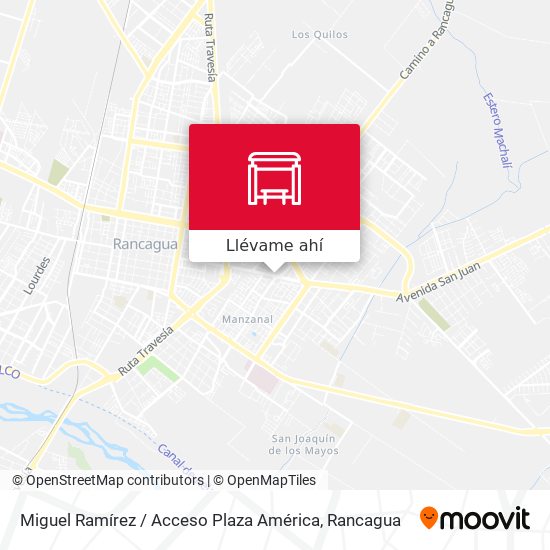 Mapa de Miguel Ramírez / Acceso Plaza América