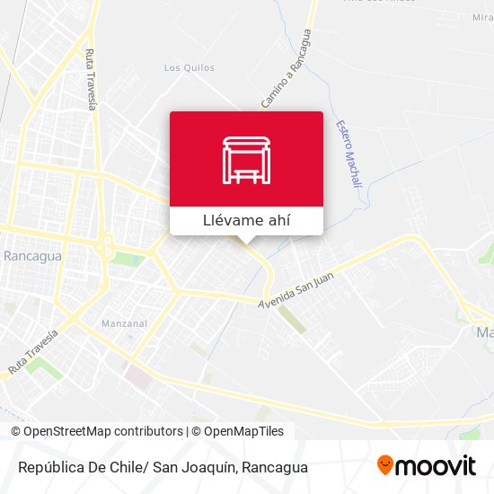 Mapa de República De Chile/ San Joaquín