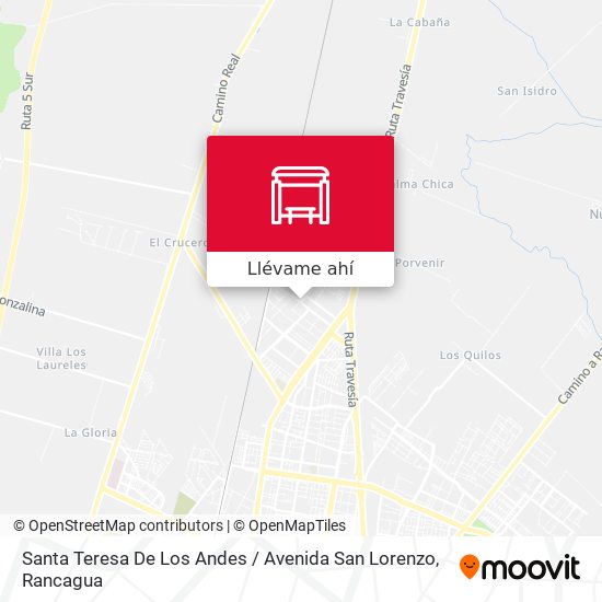 Mapa de Santa Teresa De Los Andes / Avenida San Lorenzo