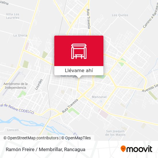 Mapa de Ramón Freire / Membrillar