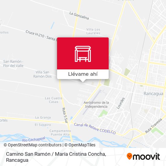 Mapa de Camino San Ramón / María Cristina Concha