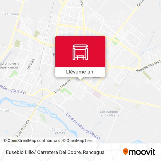 Mapa de Eusebio Lillo/ Carretera Del Cobre