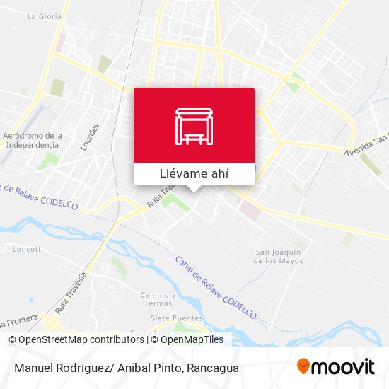 Mapa de Manuel Rodríguez/ Anibal Pinto